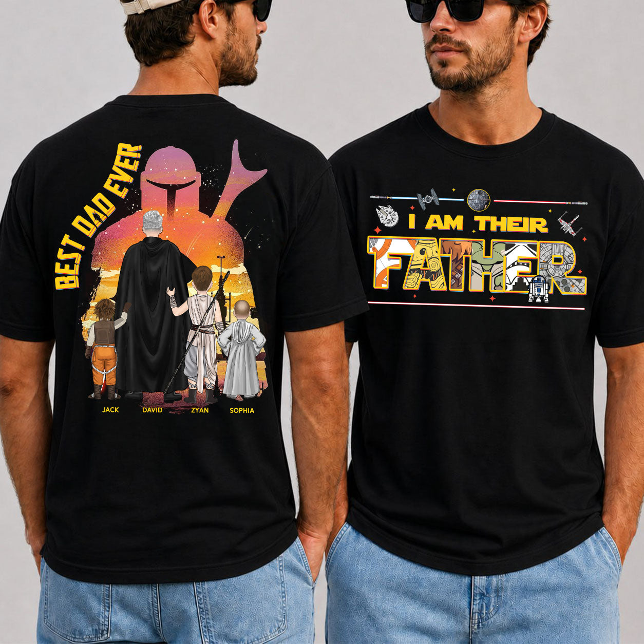 The Dadalorian This Is The Way - Personalized Shirt Custom Nickname With Kids Gift For Dad 2026 Vrs2 T1807