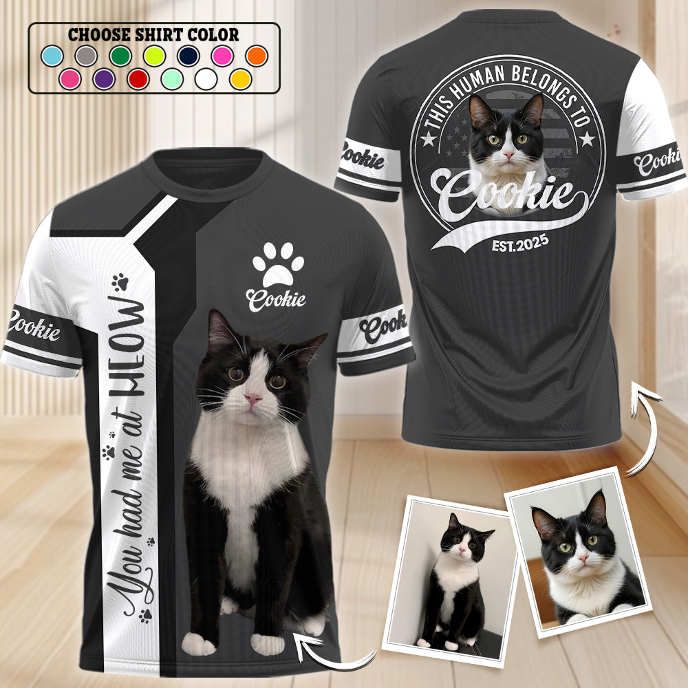 Custom You Had Me At Meow, Personalized Shirt, Gift For Cat Lover T1807