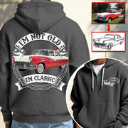 I'm Not Old I'm Classic Funny Car Graphic Personalized Car's Photo Quarter Zip Hoodie