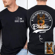 Personalized Dog Dad Mom Shirt, Custom Photo Dog, Gift For Dog Lover T1807