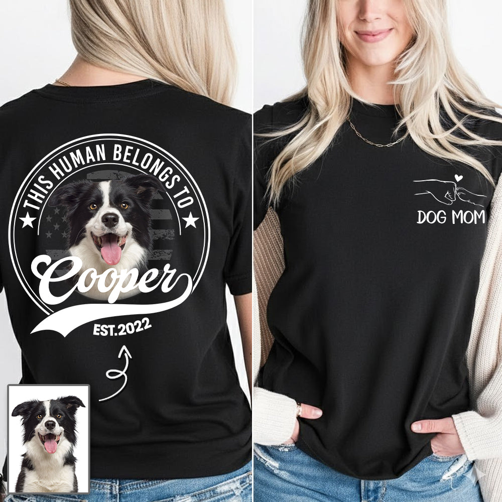 Personalized Dog Dad Mom Shirt, Custom Photo Dog, Gift For Dog Lover T1807