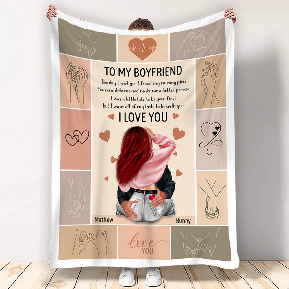 All Of My Lasts To Be With You - Personalized Blanket - Best Valentine Gifts For Couple