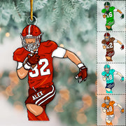 American Football Player Personalized Acrylic Ornament For Football Player - Gift For Football Lovers