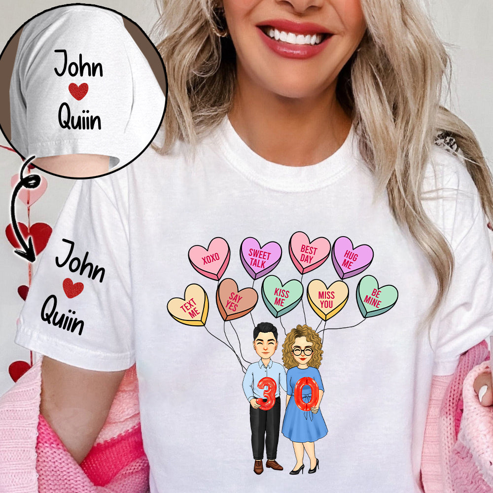 Balloon Quote Shirt - Valentine Gift For Couple