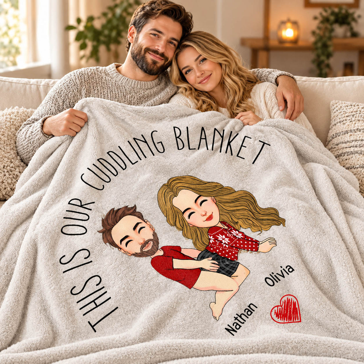 This Is Our Cuddling Blanket Personalized Blanket Gift For Couple