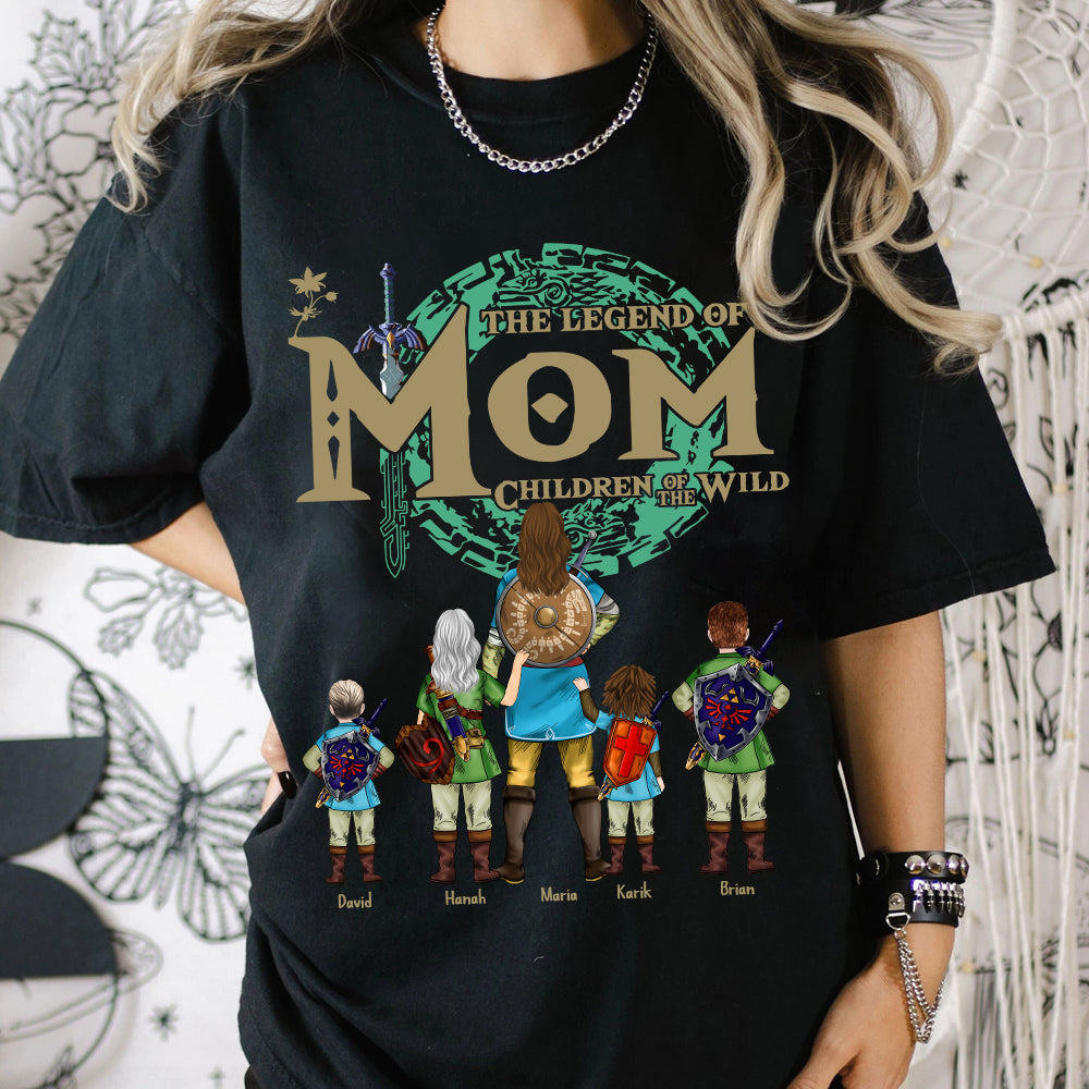 Custom The Legend of Mom Children Of The Wild Shirt - Best Mom Ever - Mother's Day 2024 Personalized Shirt