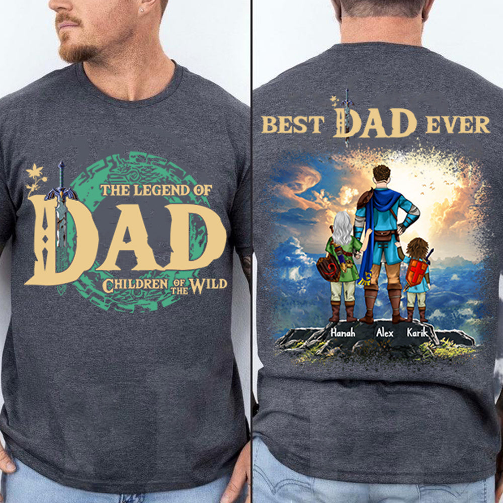 Personalized The Legend Of Dad Zelda Dad Shirt - Father's Day & Birthday Gift For Father