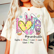 Easter Coquette Love Grandmalife - Personalized Shirt For Grandma Mimi Gigi - Cute Family Gifts Easter