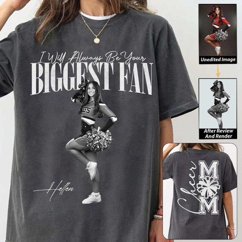 I'll Always Be Your Biggest Fan - Washed Tee Retro Bootleg Shirt For Cheerleading Vr2 Na02