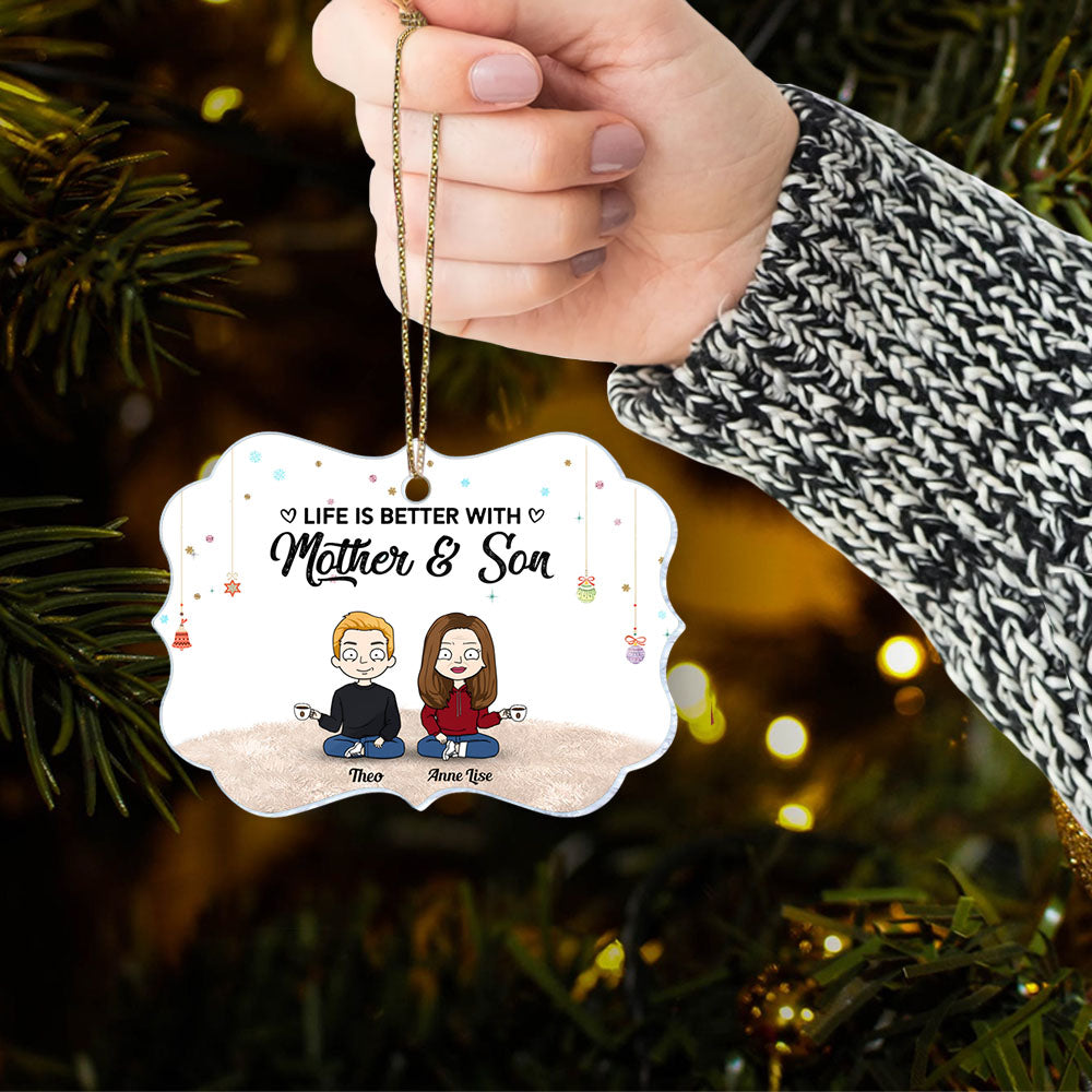 Personalized Ornament - Mother and Sons - Xmas Ornament - Mother