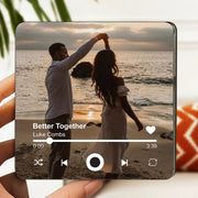 Personalized Music Fridge Magnet - Custom Photo Magnets With Your Text - Christmas Gift for Him & Her