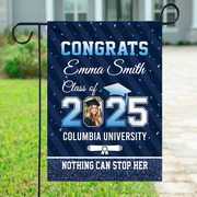 Personalized Garden Flag Best Gift Idea Graduation Custom Photo Garden Flag Class of 2025 Senior Gift K1702