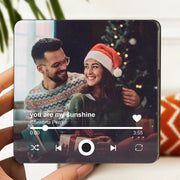 Personalized Fridge Magnet Music Album - Plays Custom Song, Photo Album Cover Unique Gift Gor Couples, Music Lovers And Home Decor Accessory