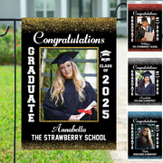 Personalized Senior Class of 2025 Graduation Senior Garden Flag Sign Gift For Senior Graduation Party Sign K1702
