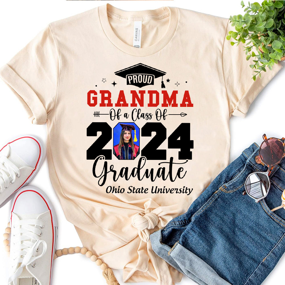 Custom Photo Senior Family Graduation - Personalized Custom T Shirt - Birthday, Loving, Funny Gift For Mom, Dad, Family Member