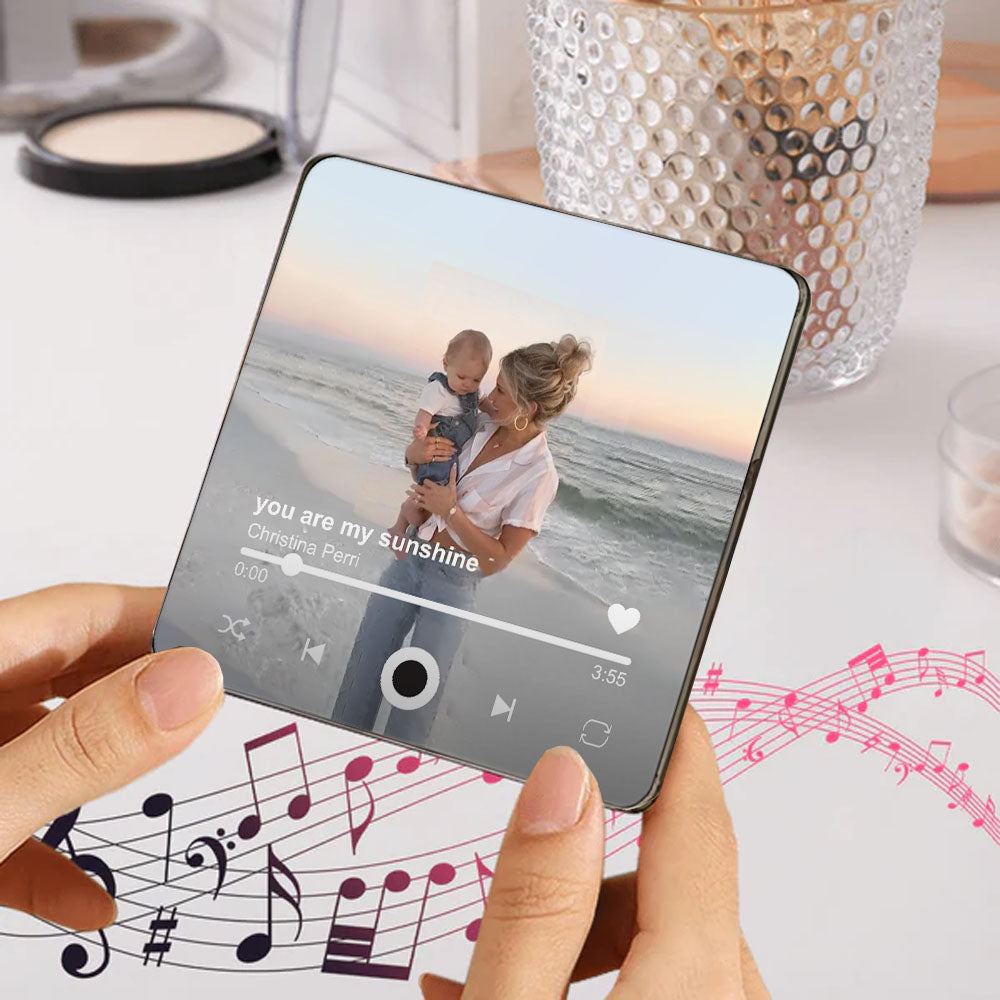 Personalized Music Magnets From Your Photo - Custom Photo Fridge Magnet With Album Cover - Christmas Gift for Him & Her