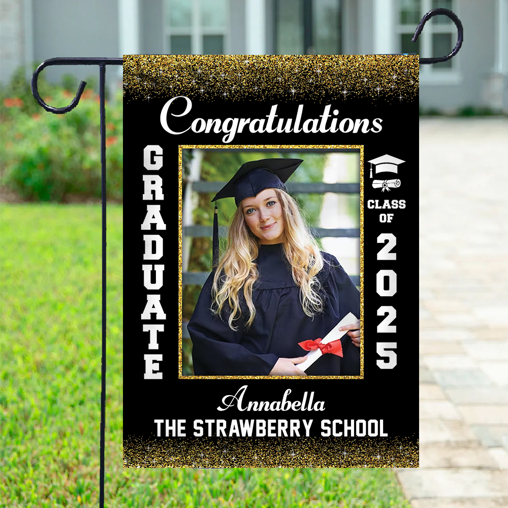 Personalized Senior Class of 2025 Graduation Senior Garden Flag Sign Gift For Senior Graduation Party Sign K1702