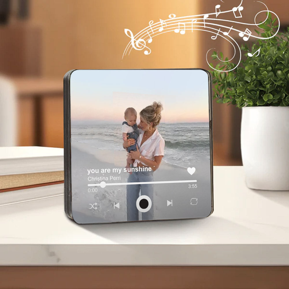 Personalized Music Magnets From Your Photo - Custom Photo Fridge Magnet With Album Cover - Christmas Gift for Him & Her