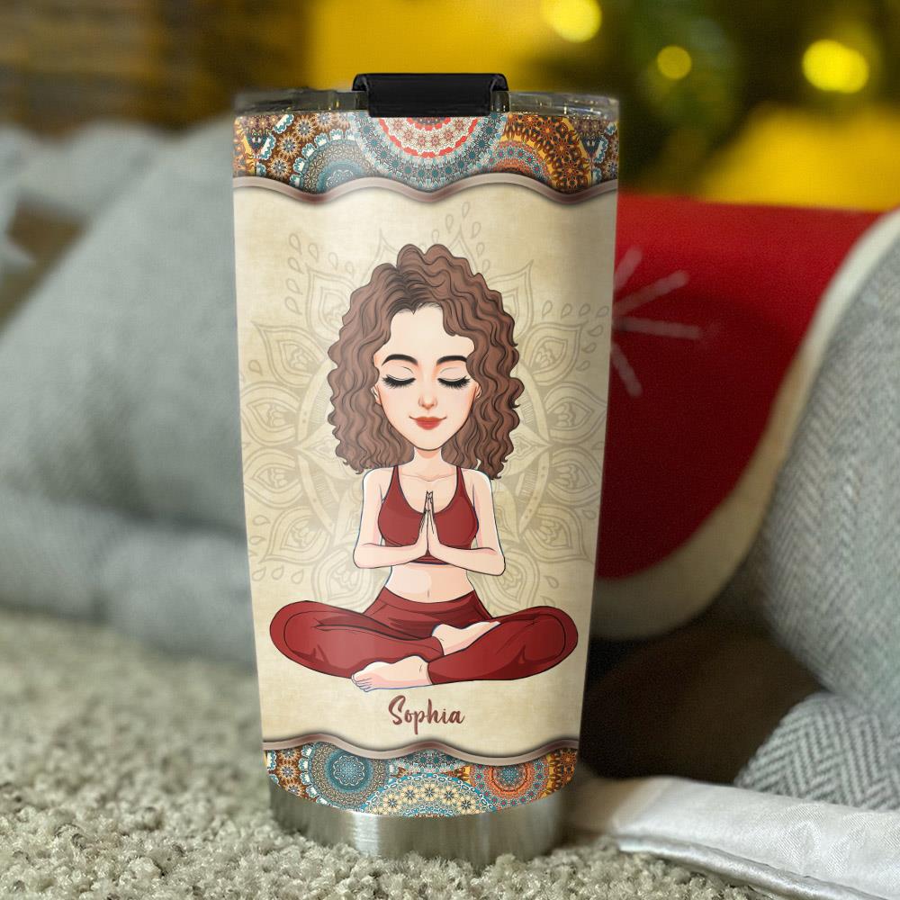 I'm Not Sugar & Spice And Everything Nice - Personalized Tumbler For Yoga Lovers NA04