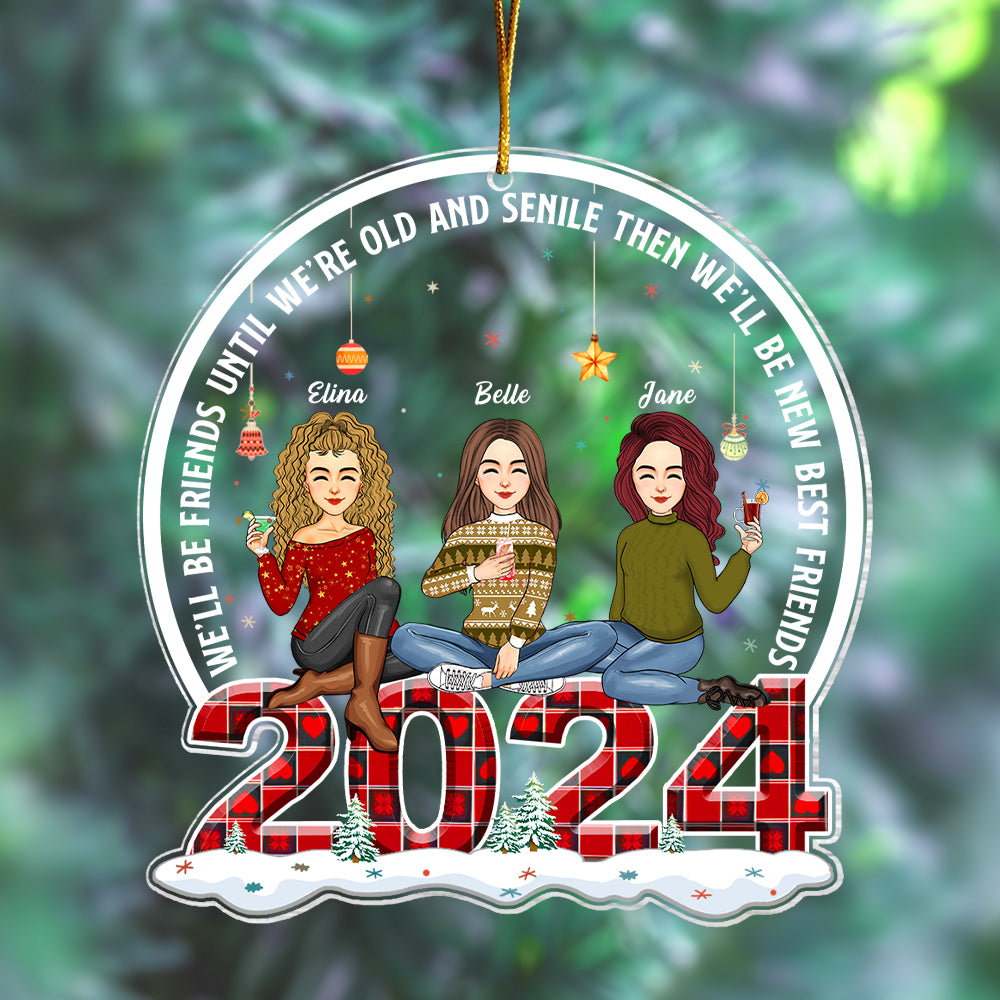 Our Friendship Is Endless - Personalized Acrylic Ornament