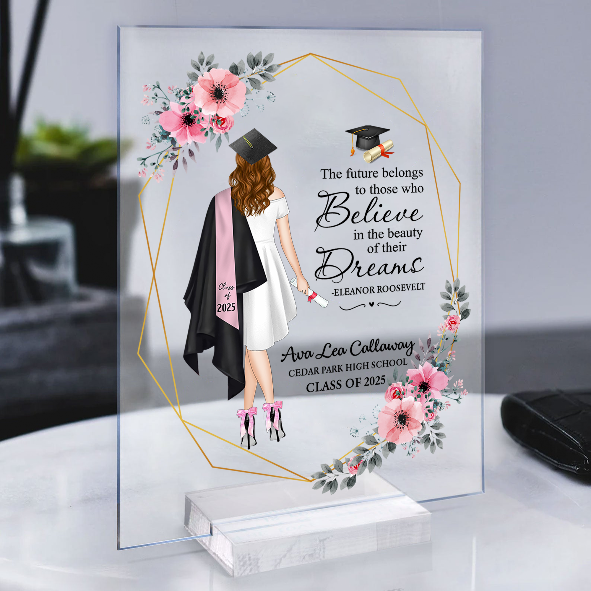 Personalized Graduation Gift for Her Personalized Graduation Keepsake Print Personalized Gift High School College Grad Gift K1702