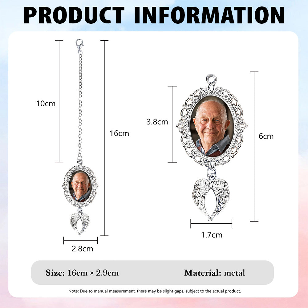 So Proud Of You - Personalized Memorial Graduation Tassel Photo Charm