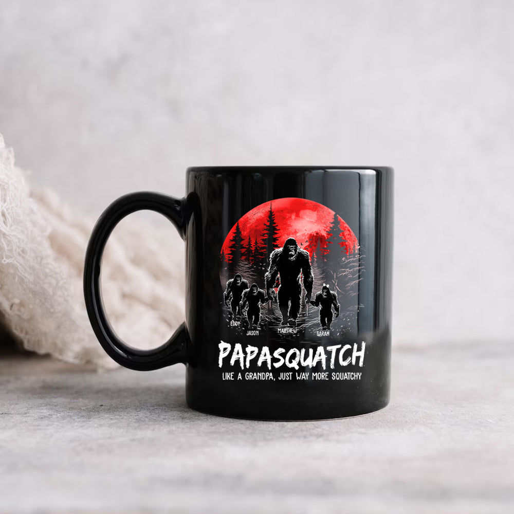 Papasquatch, Like A Grandpa, Just Way More Squatchy - Personalized Mug