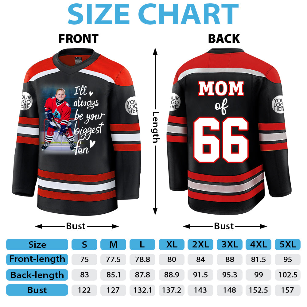 Custom Photo Ice Hockey Jersey Gift For Ice Hockey Lovers - Personalized Gift For Ice Hockey Player