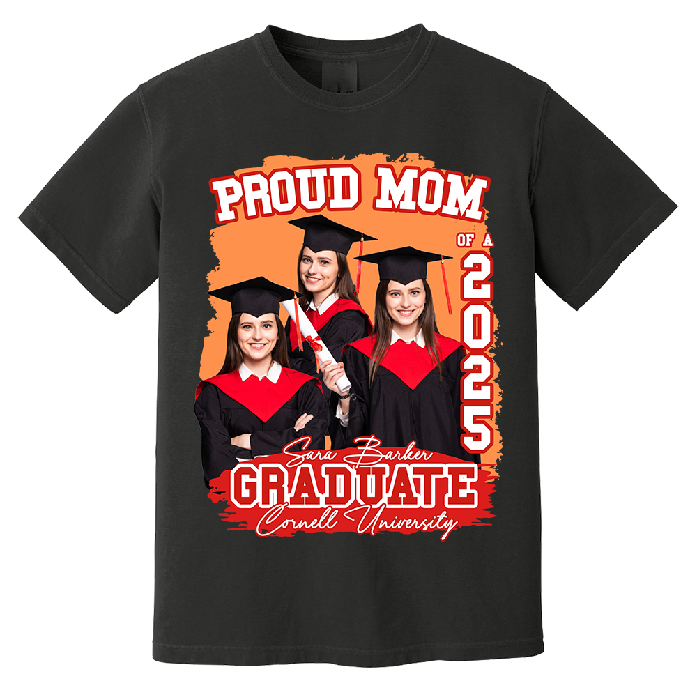 Custom Photo 2025 Graduation Shirts For Family Member