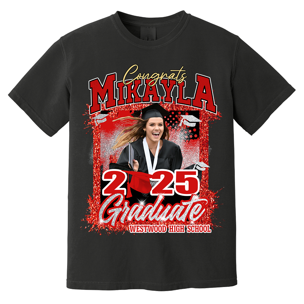 Personalized Graduation Shirts, Custom Photo 2025 Graduation Shirt