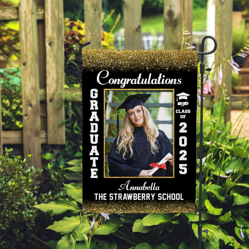 Personalized Senior Class of 2025 Graduation Senior Garden Flag Sign Gift For Senior Graduation Party Sign K1702