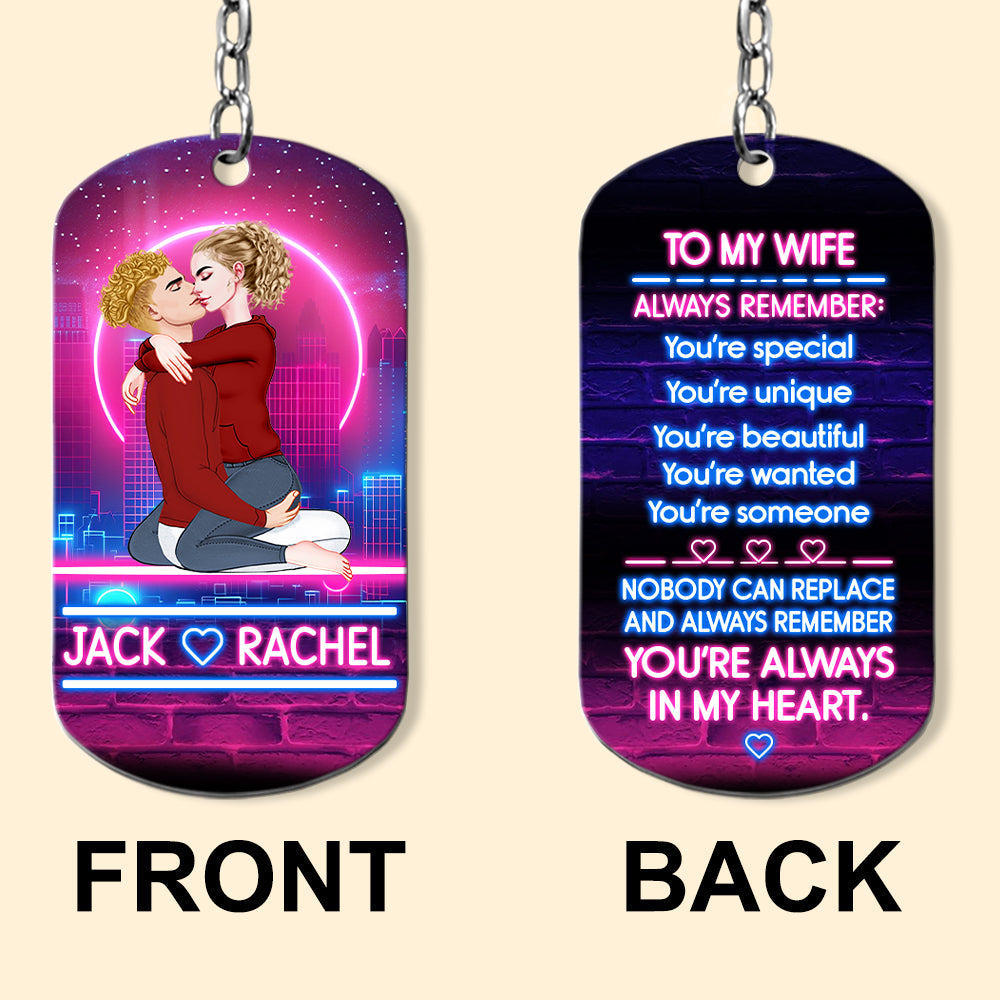 To My Wife Always Remember - Personalized Keychain Anniversary Gift For Couples