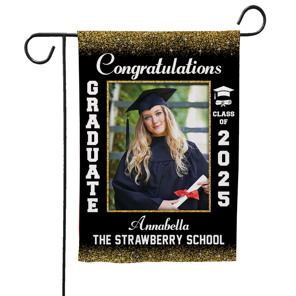 Personalized Senior Class of 2025 Graduation Senior Garden Flag Sign Gift For Senior Graduation Party Sign K1702