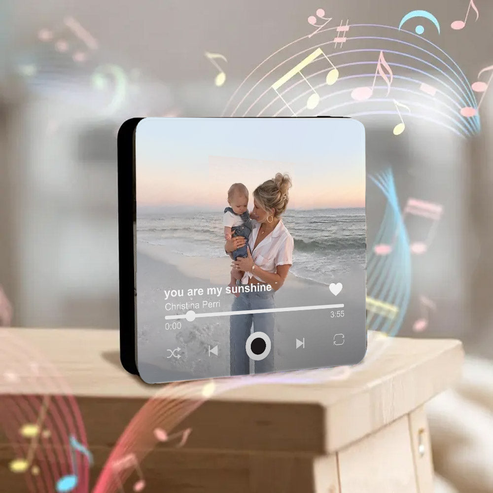 Personalized Music Magnets From Your Photo - Custom Photo Fridge Magnet With Album Cover - Christmas Gift for Him & Her