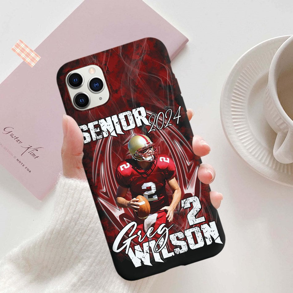 Custom Photo Football Phone Case For Football Family Game Day Shirt H2511