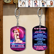To My Husband Keychain - Personalized Keychain Anniversary Gift For Couples