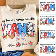My Favorite Player Calls Me Nana - Personalized Shirt For Grandma