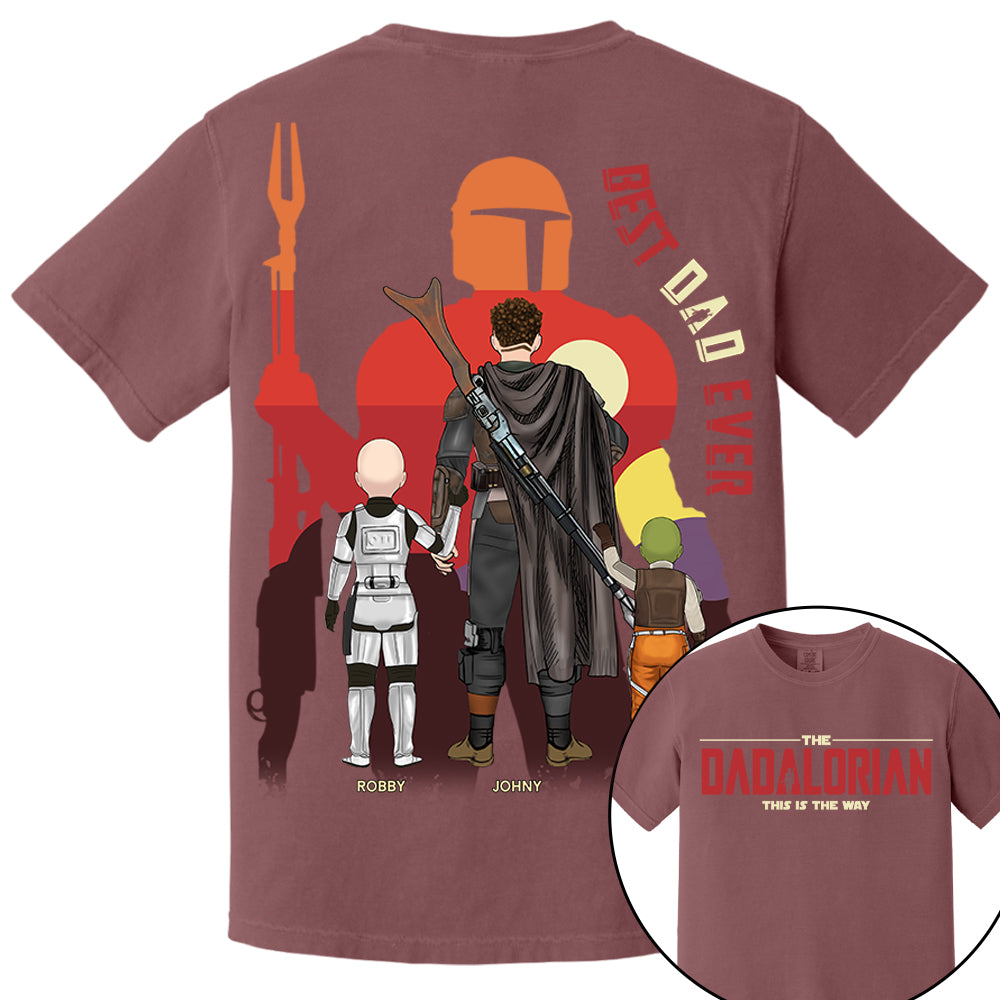 The Dadalorian This Is The Way, Best Dad Ever - Personalized Shirt Gift For Dad HIXX