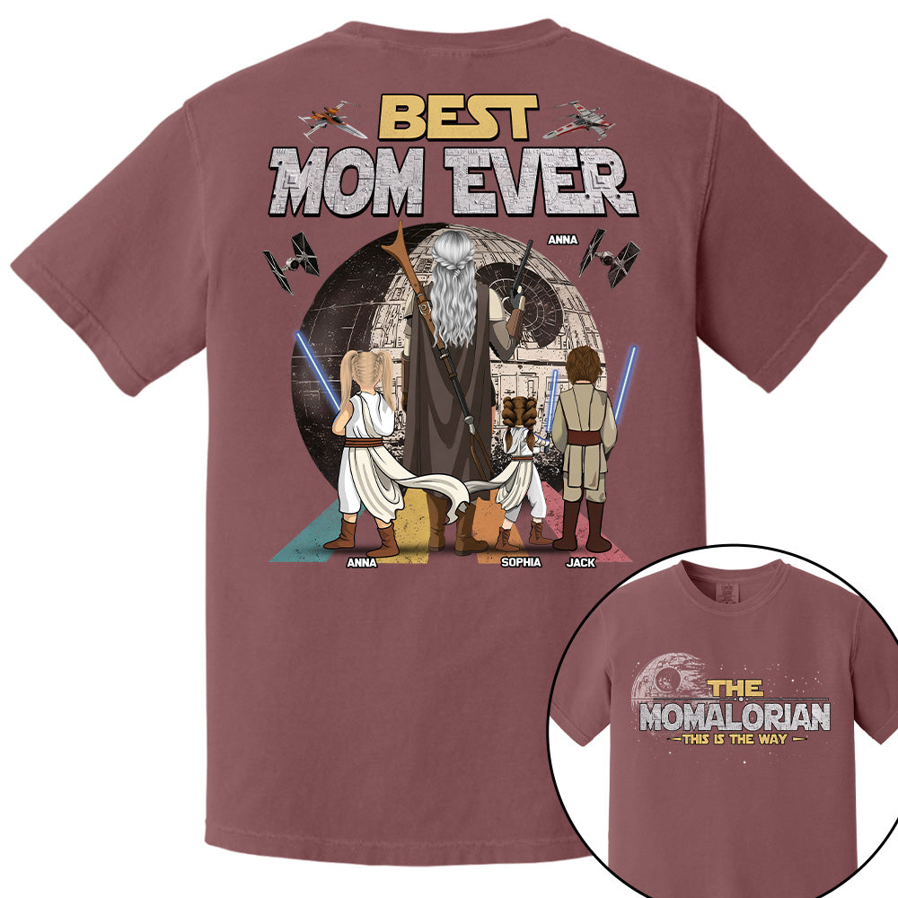 The Momalorian This Is The Way - Personalized Shirt - Gift For Mom, Mother's Day New 2026 T1807