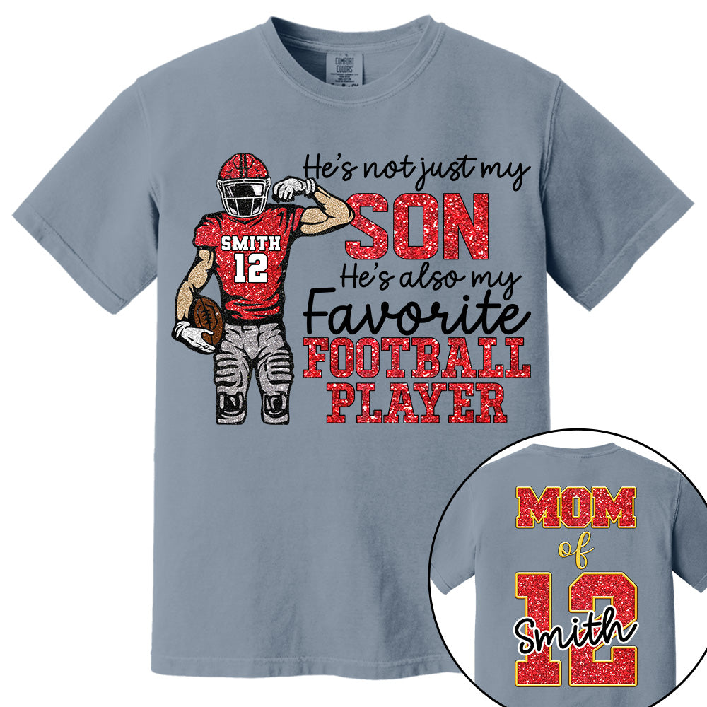 He’s Not Just My Grandson He’s Also My Fav Football Player, Custom Football For Football Family Game Day Shirt T18 VH01