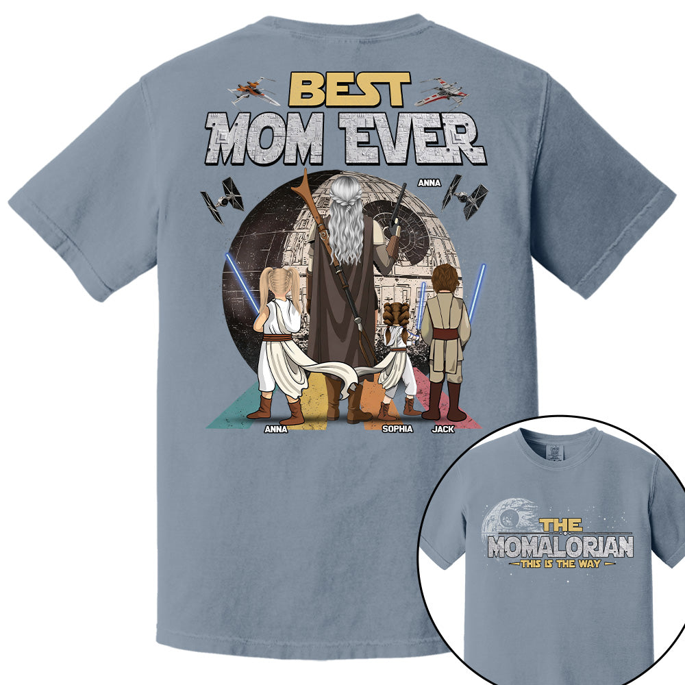 The Momalorian This Is The Way - Personalized Shirt - Gift For Mom, Mother's Day New 2026 T1807