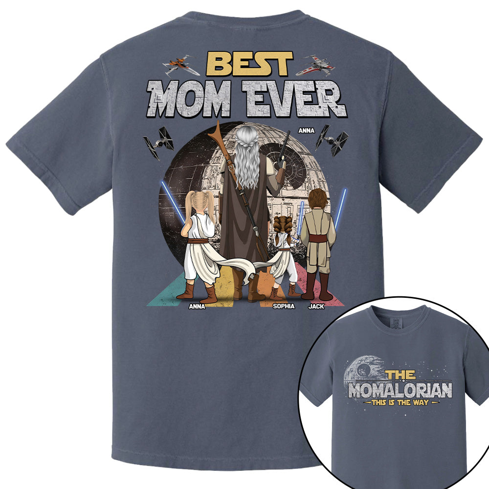 The Momalorian This Is The Way - Personalized Shirt - Gift For Mom, Mother's Day New 2026 T1807
