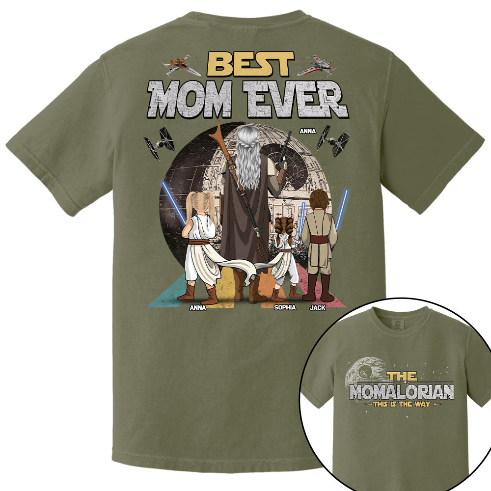 The Momalorian This Is The Way - Personalized Shirt - Gift For Mom, Mother's Day New 2026 T1807