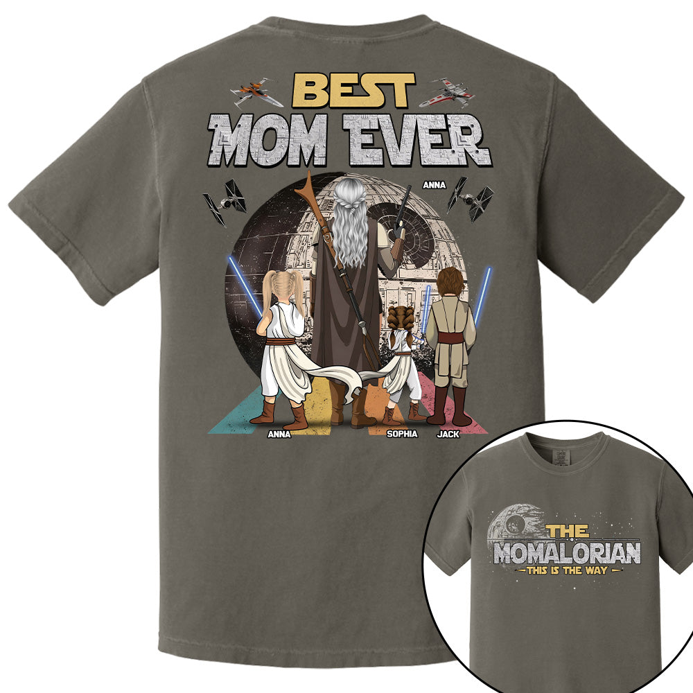 The Momalorian This Is The Way - Personalized Shirt - Gift For Mom, Mother's Day New 2026 T1807