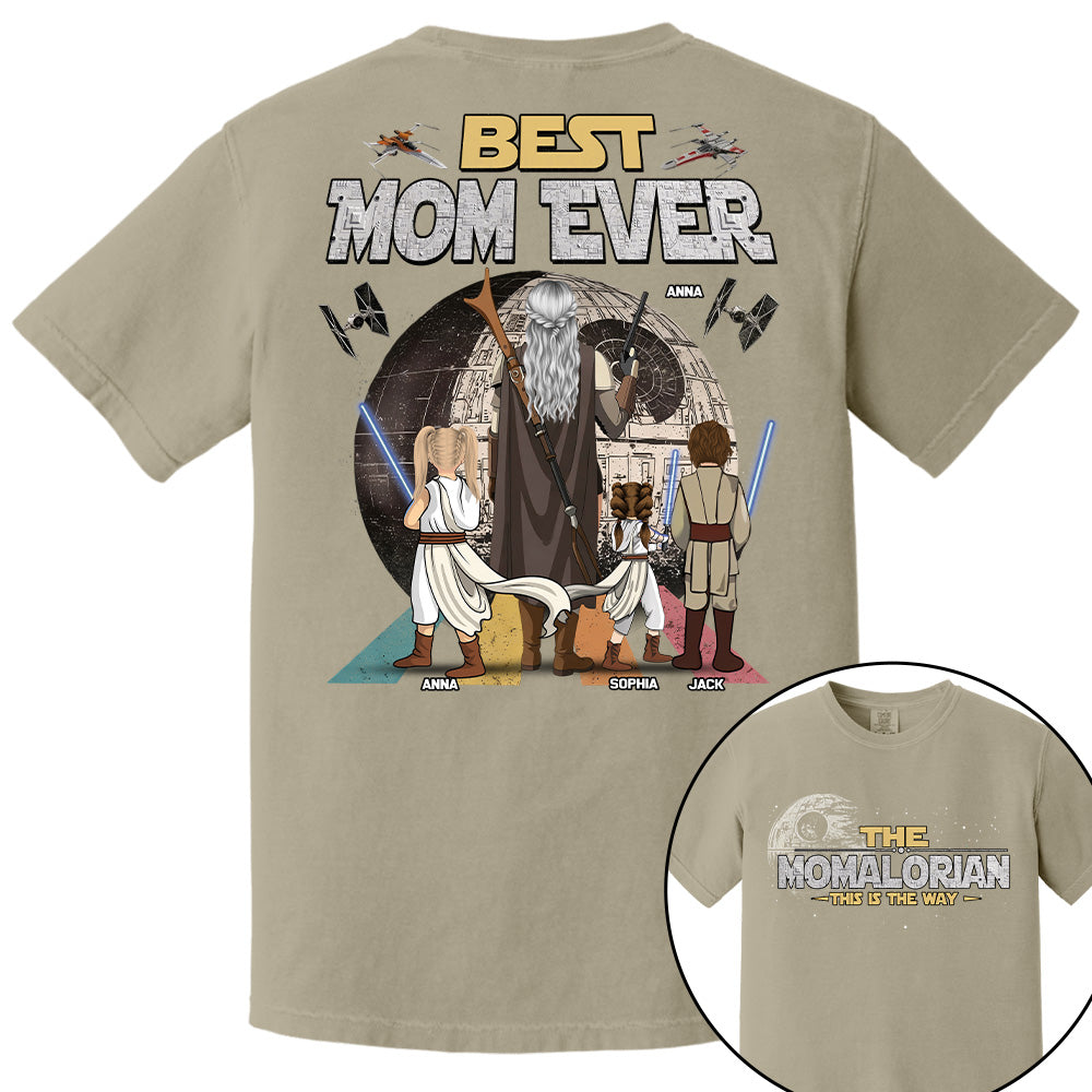 The Momalorian This Is The Way - Personalized Shirt - Gift For Mom, Mother's Day New 2026 T1807