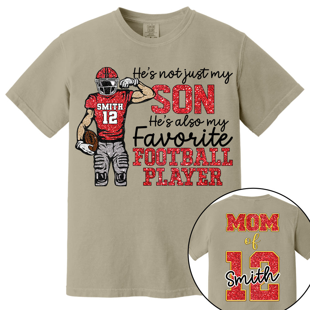 He’s Not Just My Grandson He’s Also My Fav Football Player, Custom Football For Football Family Game Day Shirt T18 VH01