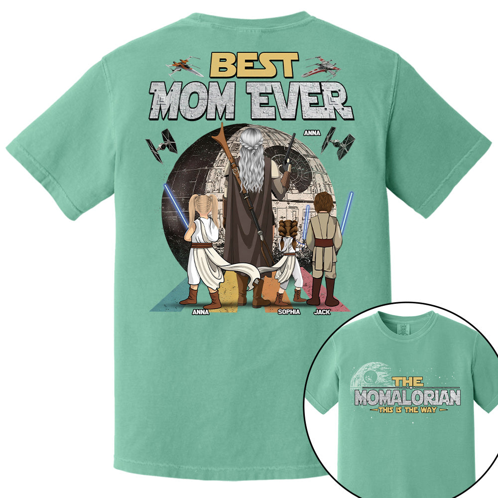 The Momalorian This Is The Way - Personalized Shirt - Gift For Mom, Mother's Day New 2026 T1807