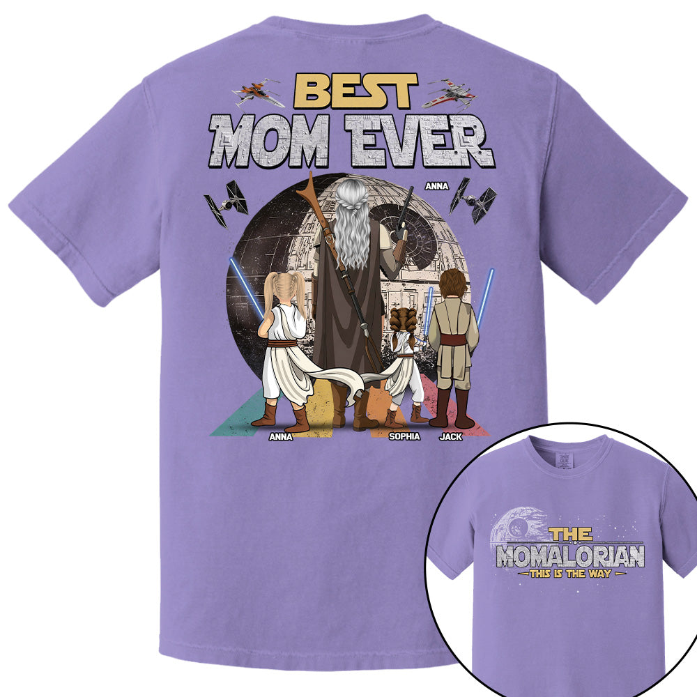 The Momalorian This Is The Way - Personalized Shirt - Gift For Mom, Mother's Day New 2026 T1807