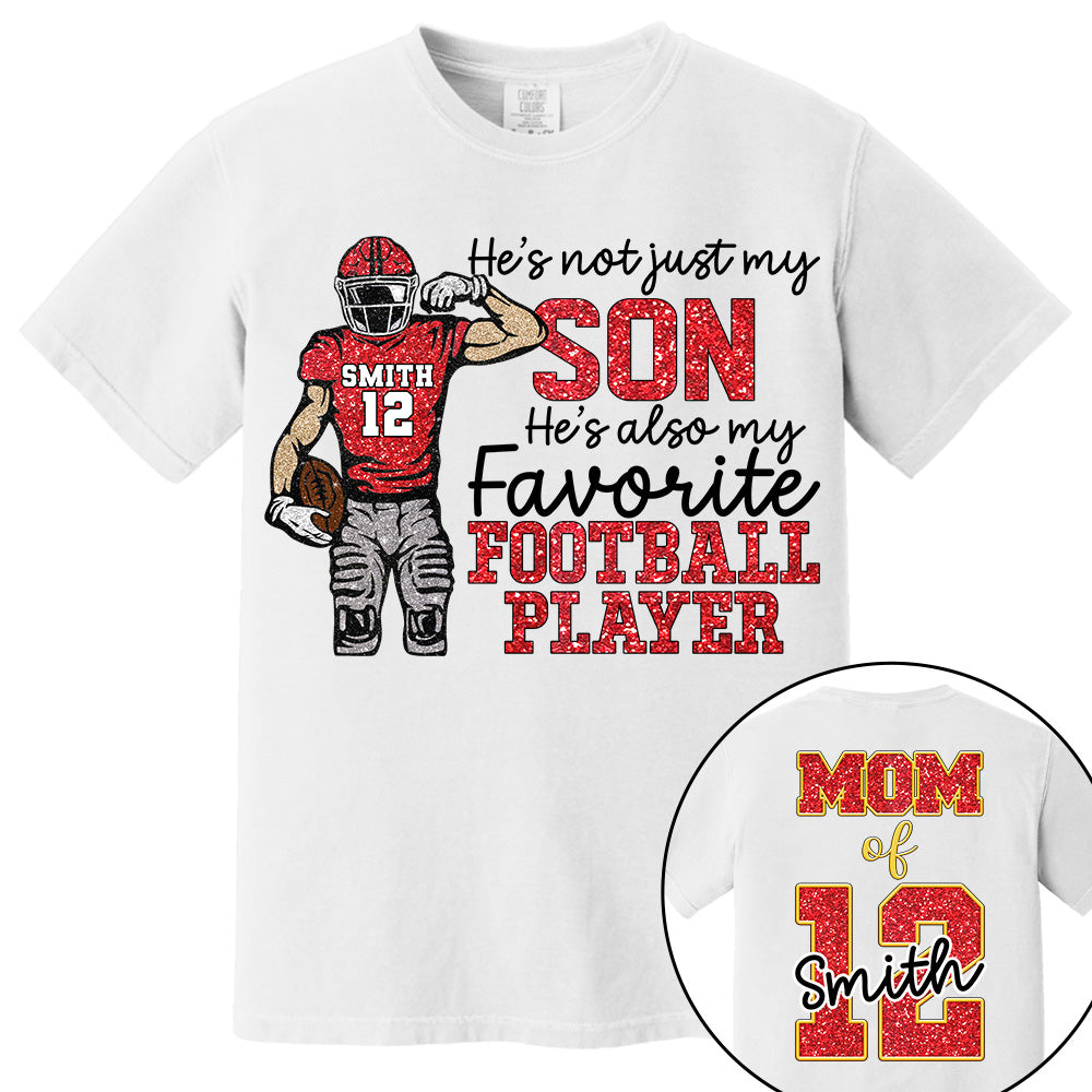 He’s Not Just My Grandson He’s Also My Fav Football Player, Custom Football For Football Family Game Day Shirt T18 VH01