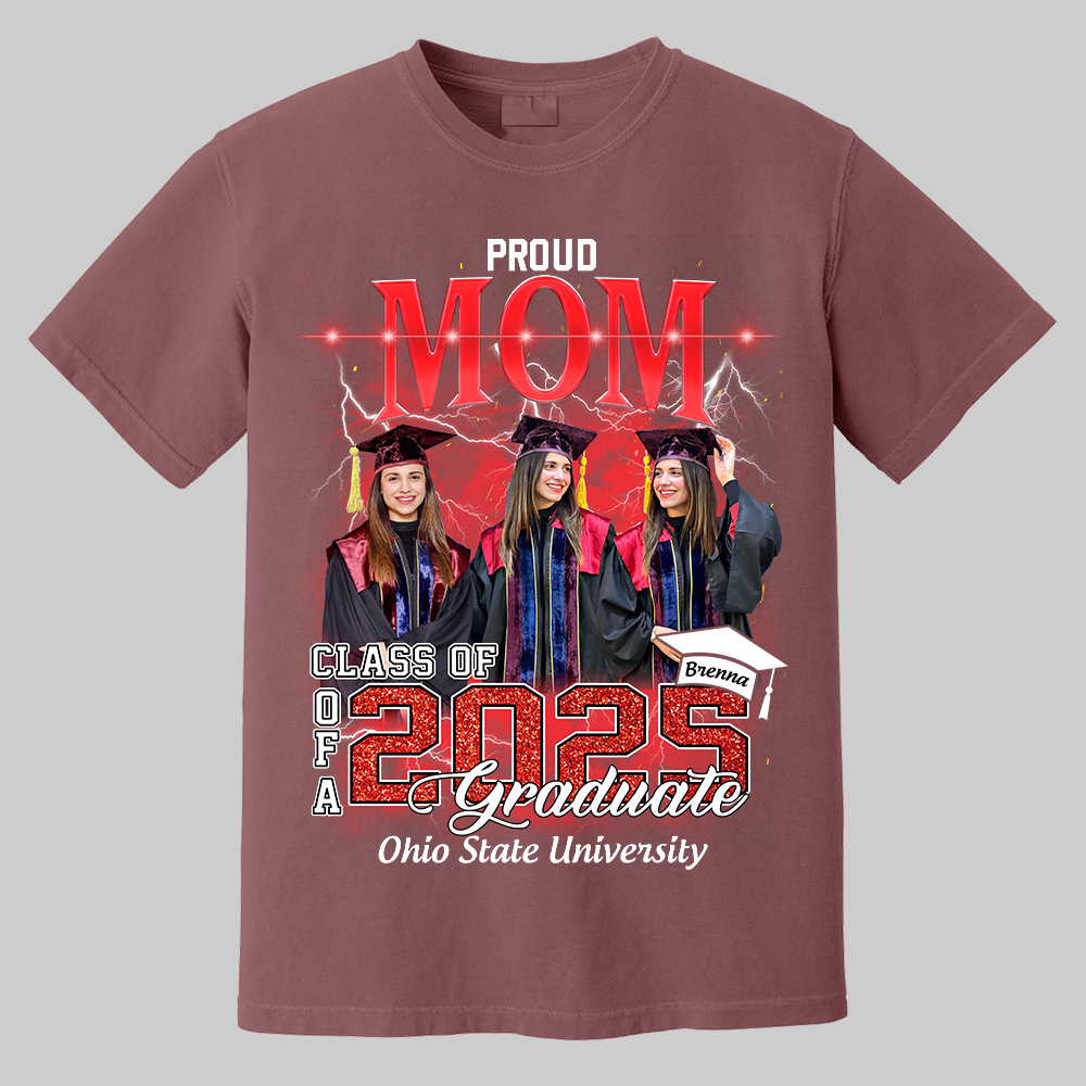 Personalized Graduation Shirts Custom Graduation Shirt Class Of 2025 Family Gifts For Family Member Graduation Shirt Proud Family Shirt